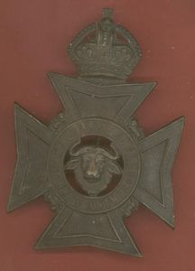 South African; Kaffrarian Rifles Edwardian helmet plate