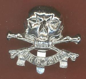 17th/21st Lancers OR's staybright Motto badge