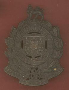 South African Prince Alfred's Guard helmet plate