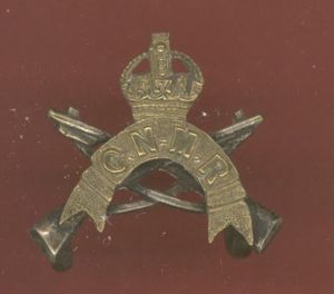 Indian Army Chota Nagpur Mounted Rifles Officer's cap badge