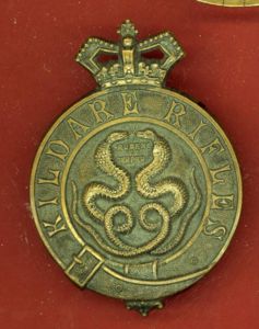 Irish Militia Kildare Rifles Victorian glengarry badge