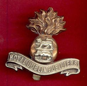 Irish Royal Dublin Fusiliers Indian made cap badge