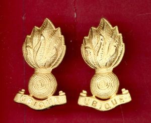 Royal Candian Engineers Officer's dress collar badges