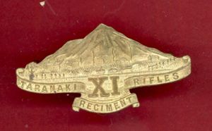WW1 11th Taranaki Rifles Regt New Zealand Infantry OR's cap …