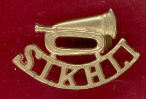 Indian Army Bugle / SIKH L.I. shoulder title