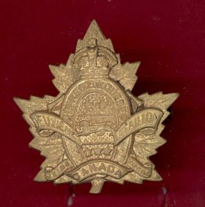 Canada. 2nd Quebec Regiment, 2nd Depot Bn. CEF WW1 cap …