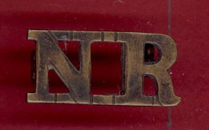 N.R. Nigeria Regiment R.W.A.F.F. shoulder title