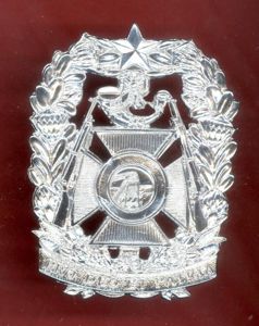 South African Witwatersrand Rifles OR's Kilmarnock Bonnet badge