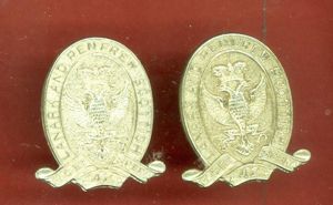 Canadian Lanark & Renfrew Scottish Regiment collar badges