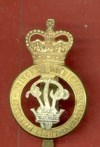 Princess Patricia's Canadian Light Infantry Officers cap badge