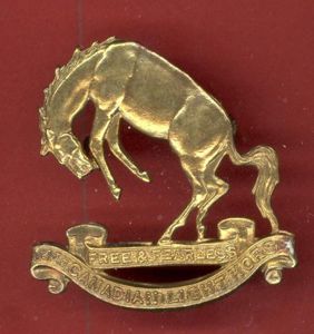 14th Canadian Light Horse cap badge