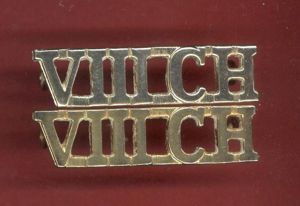 Canadian VIIIC.H. 8th Princess Louise Hussars shoulder titles