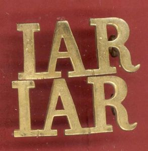 I.A.R. Indian Army Reserve ? shoulder titles
