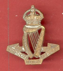 Royal Irish Regiment WW1 Officer's OSD cap badge