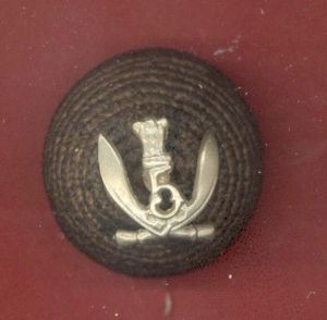 5th Gurkha Rifles Officer's corded boss badge