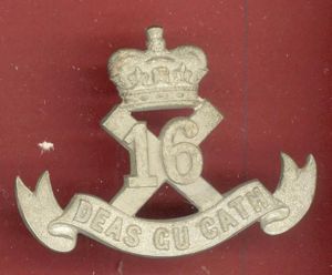 Canadian 16th Canadian Scottish Bn. WW1 CEF glengarry badge