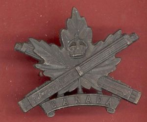 Canadian 2nd Machine Gun Battalion WW1 CEF Officer's cap badge