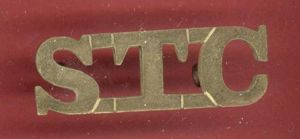 S.T.C. Singapore Technical Corps WW2 shoulder title