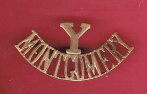 Y / MONTGOMERY , Montgomery Yeomanry shoulder title