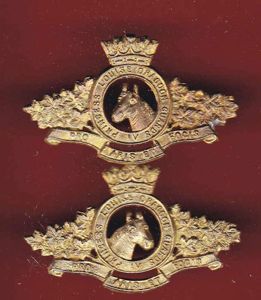 Canadian 4th Princess Louise Dragoon Guards collar badges