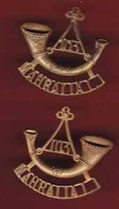 Indian Army 103rd Mahratta Light Infantry WW1 shoulder titles