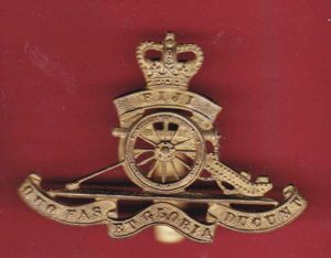 Fiji Volunteer Artillery EIIR cap badge