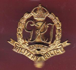 Indian Army Military Police GVIR cap badge