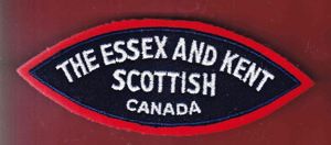 THE ESSEX AND KENT / SCOTTISH / CANADA cloth shoulder …