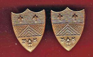 Canadian Le Regiment De Levis WW2 Collar Badges