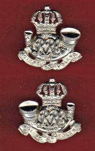 Canadian Royal Rifles of Canada collar badges