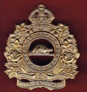 Canadian The Peterborough Rangers WW2 cap badge