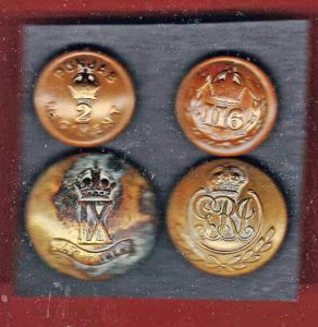 Indian Army 4 x Regiment buttons