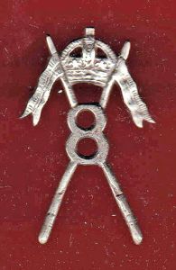 Indian Army WW1 8th Cavalry head-dress badge