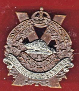 Canadian Calgary Highlanders WW2 glengarry badge