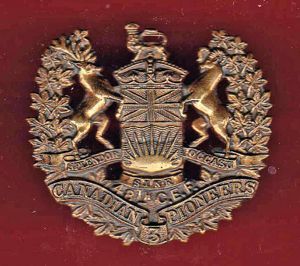 3rd Canadian Pioneer Bn. WW1 CEF cap badge