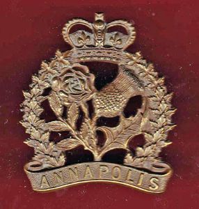 Canadian Annapolis Regiment WW2 Cap Badge