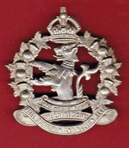 Canadian Lorne Scots, Peel , Dufferin & Halton Regt. glengarry …
