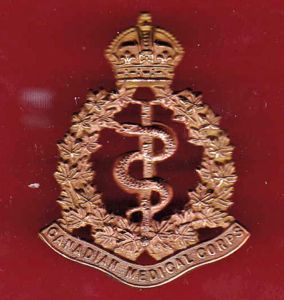 Canadian Army Medical Corps WW1 cap badge