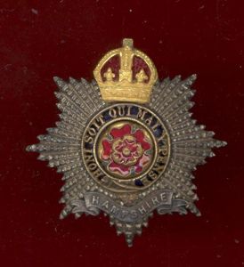 The Hampshire Regiment Officer's cap badge