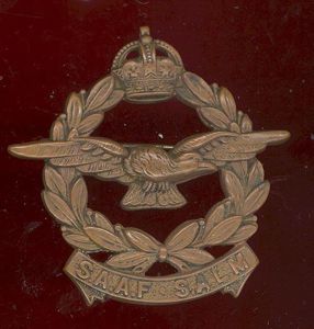 South African Air Force WW2 cap badge