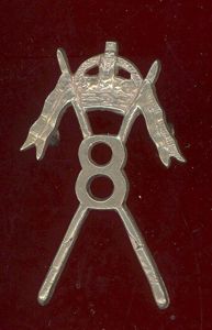 Indian Army WW1 8th Cavalry head-dress badge