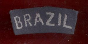 BRAZIL Royal Air Force WW2 cloth shoulder title