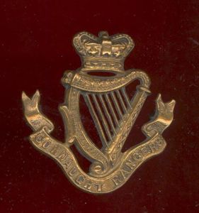 Irish The Connaught Rangers Regiment Victorian OR's cap badge