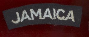 JAMAICA Royal Air Force WW2 cloth shoulder title