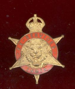 Indian Army Ex Service lapel badge