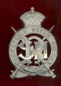 Indian Army. Southern Mahratta Railway Volunteer Rifle Corps Victorian head-dress …