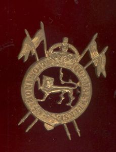 Indian Army 2nd Royal Lancers (Gardners Horse) head-dress badge