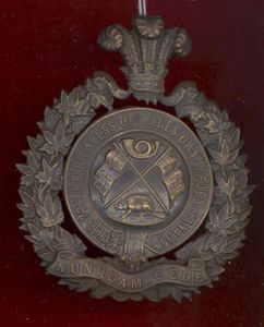 Canadian 14th Bn. (Princess of Wales Own Rifles) Militia helmet …