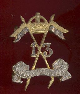 Indian Army 13th Duke of Connaughts Own Lancers Officer's helmet …