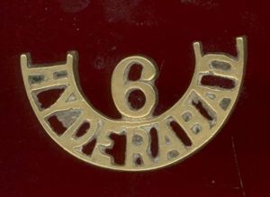 Indian Army 6 / HYDERABAD Infantry shoulder title